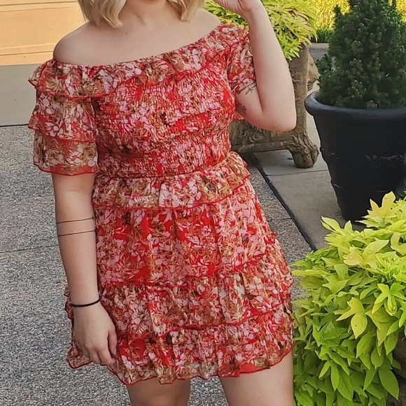 Floral Mini Dress Size 8 Women’s - Picture 3 of 4